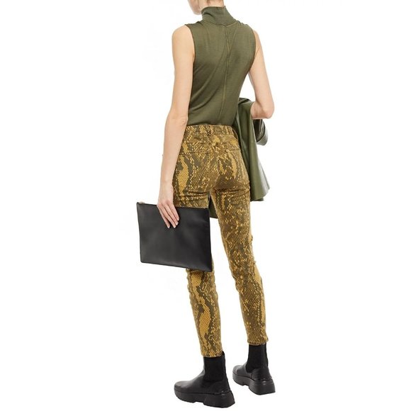 NWT Current | Elliott python print skinny crop jeans - Picture 3 of 16